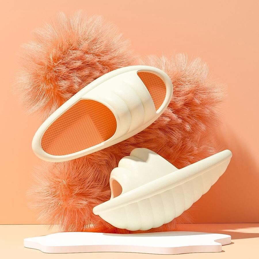Off-white slim-fit EVA rockerschoenen halfhoge slippers afslankschoenen voor de benen stretchschoenen indoor fitnessschoenen yogaschoenen één paar