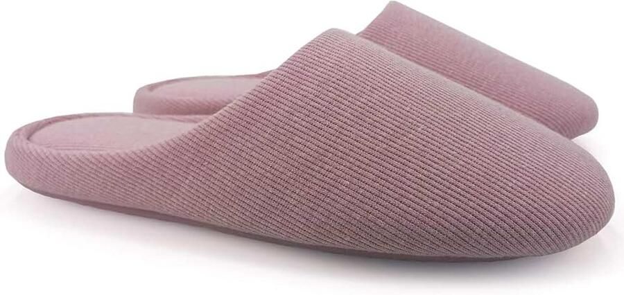 Ofoot Damesslippers voor binnen Memory Foam wasbare katoenen antislip thuisschoenen