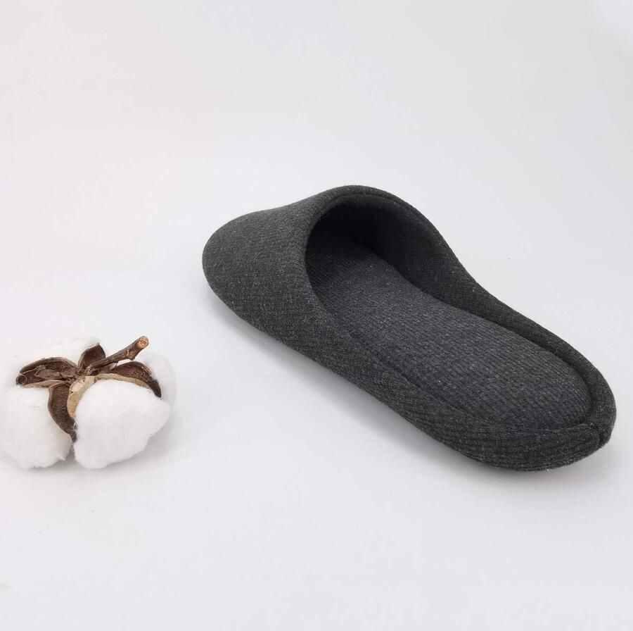 Ofoot Damesslippers voor binnen Memory Foam wasbare katoenen antislip thuisschoenen