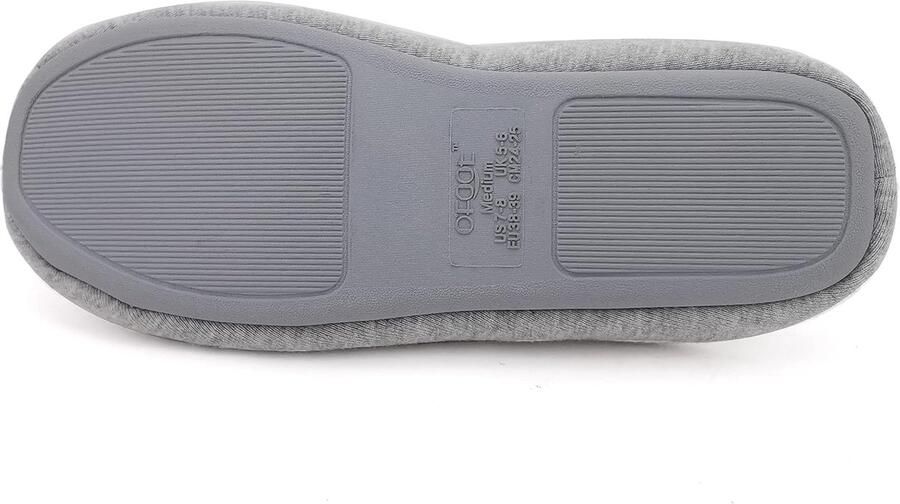 Ofoot Katoenen pantoffels voor dames traagschuim voor de zomer comfortabel wasbaar indoor-slaapkamerschoenen met antislip rubberen buitenzolen