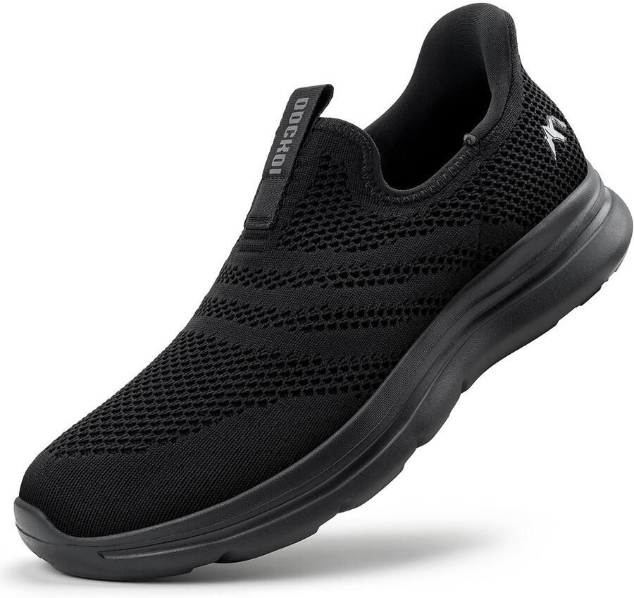 Omgoods 1044 Heren Slip-on Sneakers Ademend en Lichtgewicht Sportschoenen voor Vrije Tijd