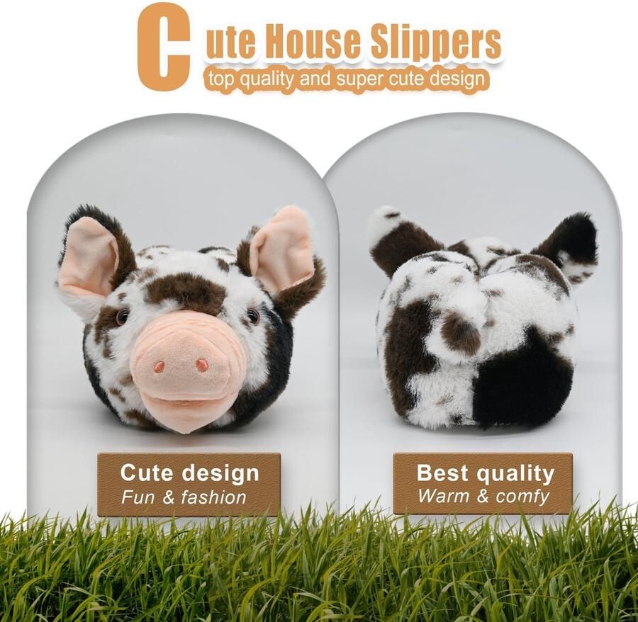 Omgoods 3D Slippers voor en Kinderen met Dierenthema