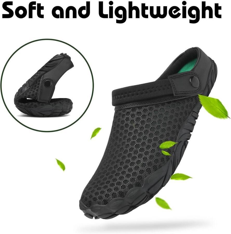 Omgoods Ademend Heren Tuinschoenen met Barefoot Design