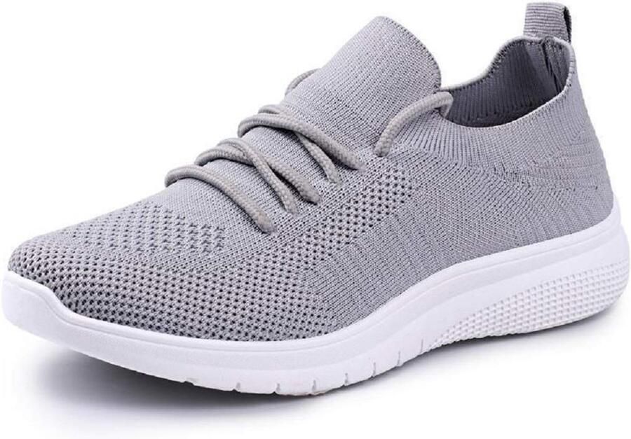Omgoods Ademend Wandel Sneakers voor Dames in Grijs