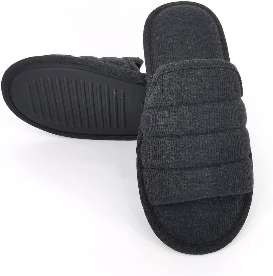 Omgoods Ade de Katoenen Slippers met Geheugenfoam