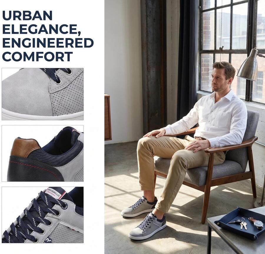 Omgoods Antislip Sneakers voor Heren voor Casual Gebruik