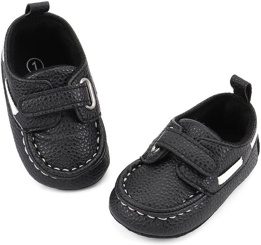 Omgoods Baby Schoenen Moccasins voor Jongens met Antislip Zolen