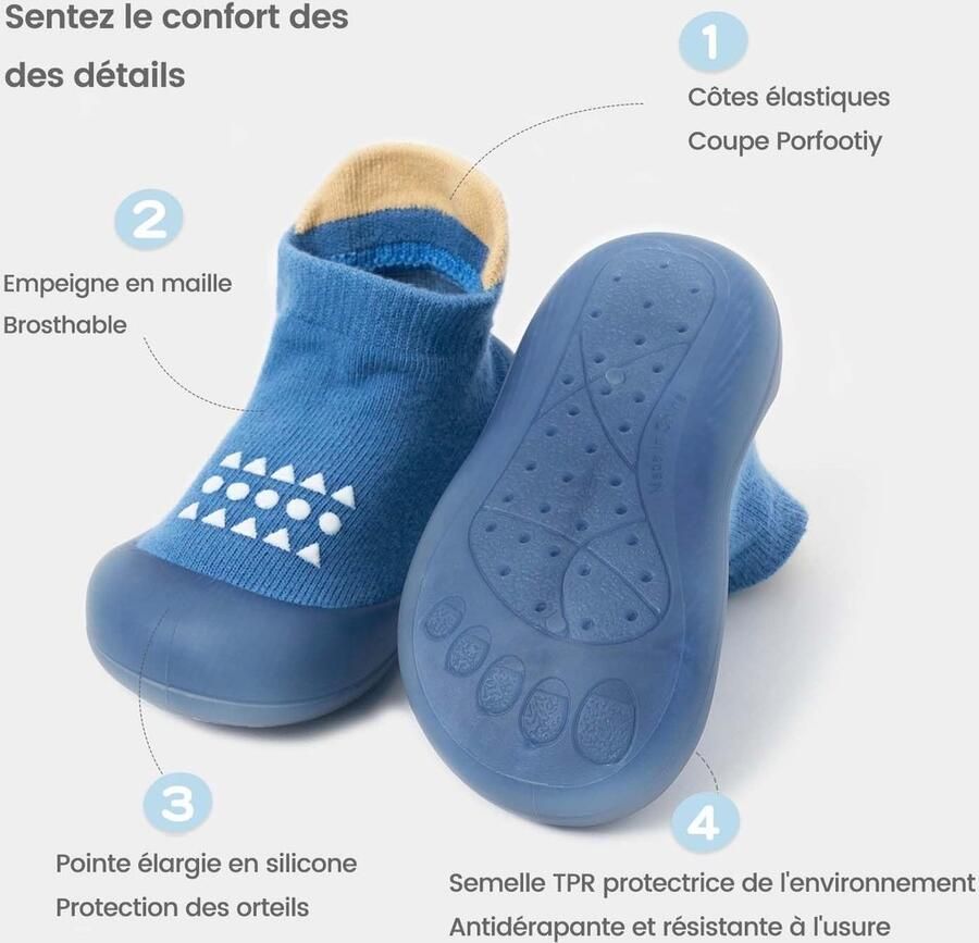 Omgoods Baby Sok Schoenen Antislip Ade d Slippers voor Baby's