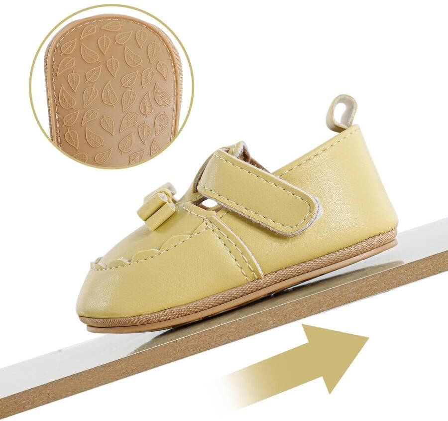 Omgoods Ballerina Babyschoenen met Strik in PU Leer
