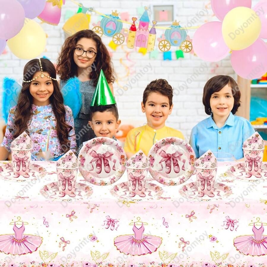 Omgoods Ballerina Themaparty Servies voor Gasten