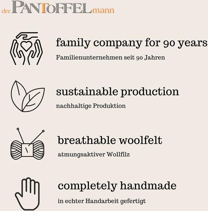 Omgoods Biologische Vilt Pantoffels voor Binnen