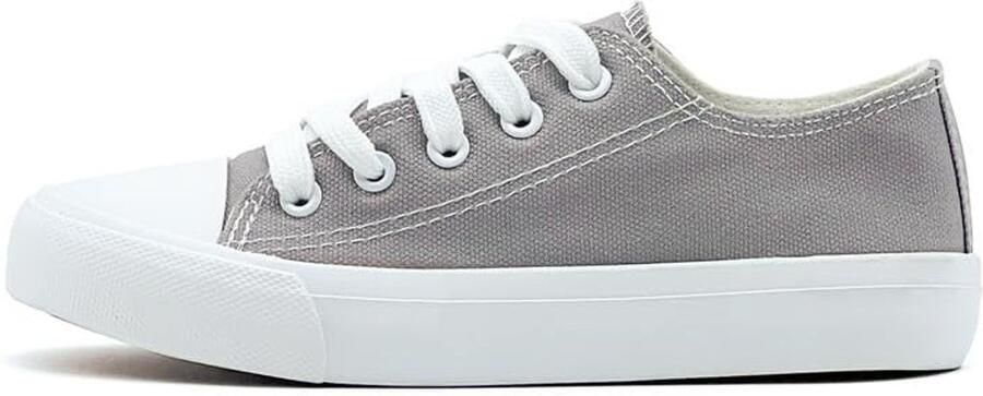 Omgoods Canvas Sneakers voor Kinderen in Grijs