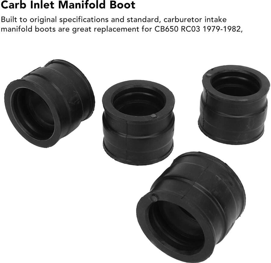 Omgoods Carburateur Inlaatspruitstuk Laarzen Rubberen Adapter 35 mm tot 37 mm Vervanging voor CB650 R 1979-1982 Hoogwaardige Kwaliteit