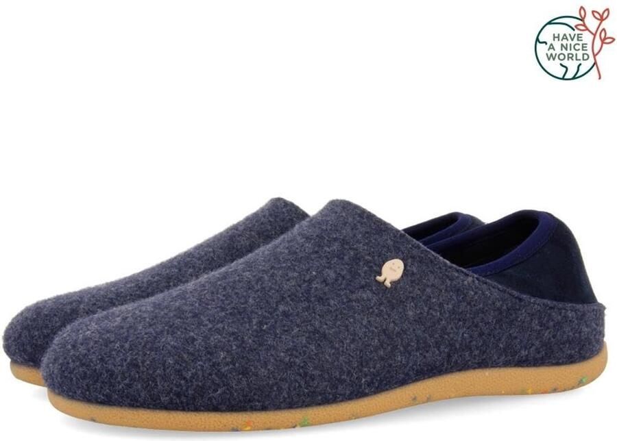 Omgoods Casual Blauwe Slippers uit de Orsk Collectie