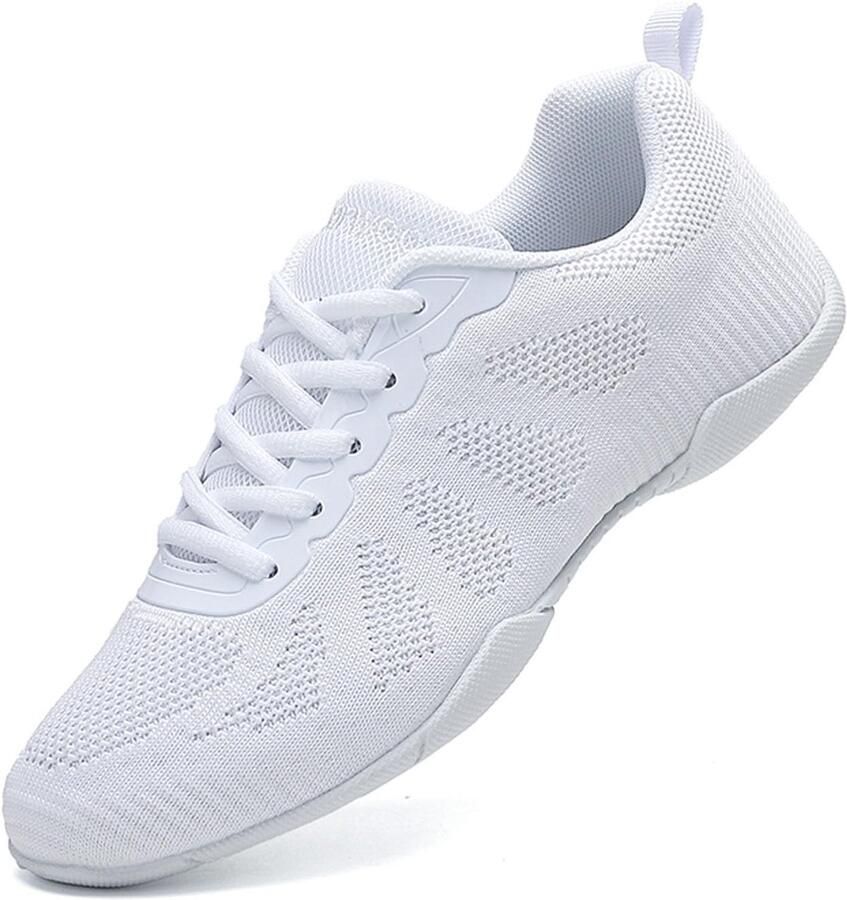 Omgoods Cheerleading Schoenen voor Dames en Meisjes Witte Dans Trainers