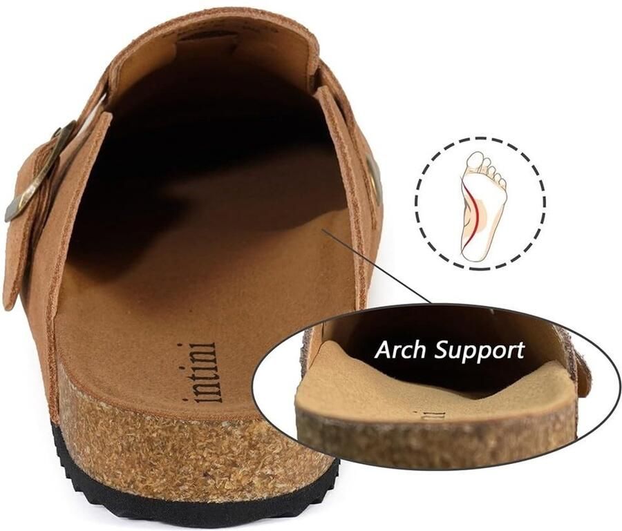 Omgoods Slippers en Clogs voor Binnen en Buiten Roodbruin