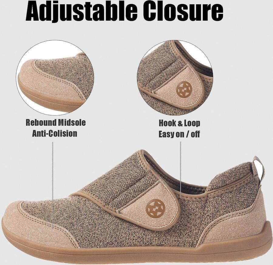 Omgoods Comfortabele Diabetische Slippers voor Binnen en Buiten