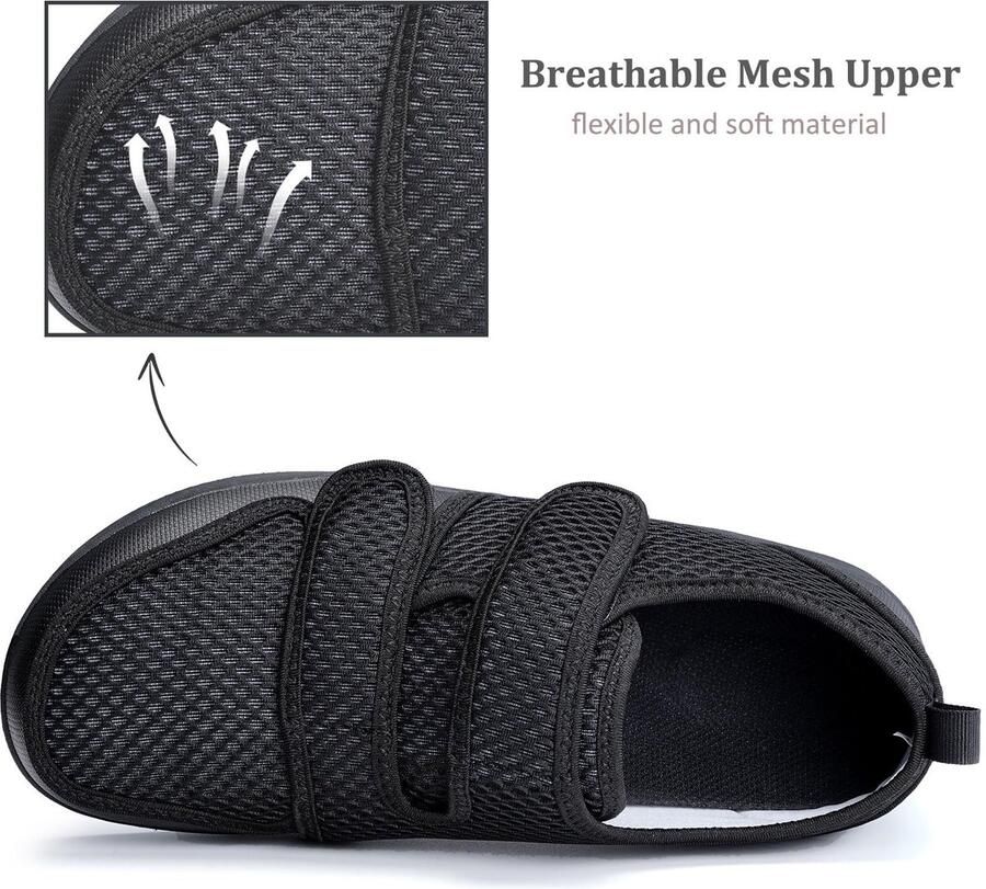 Omgoods Comfortabele Pantoffels met Klittenbandsluiting voor en