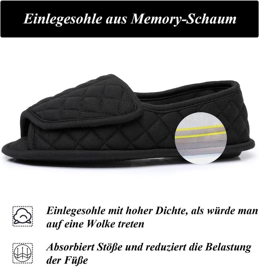 Omgoods Comfortabele Open Slippers voor Vrouwen met Geheugenfoam