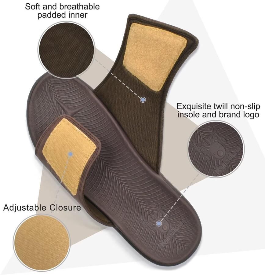 Omgoods Comfortabele Orthopedische Flip Flops voor Mannen Ondersteuning bij Plantenfasciitis