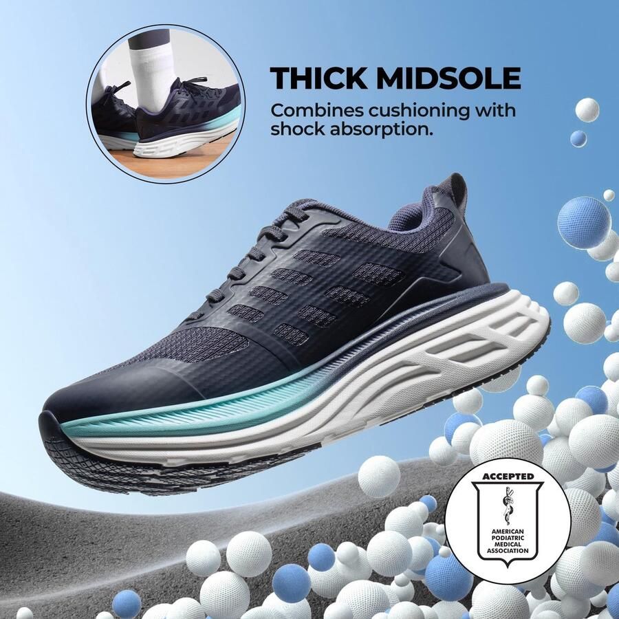 Omgoods Comfortabele Wandelschoenen voor Dames met Kussen