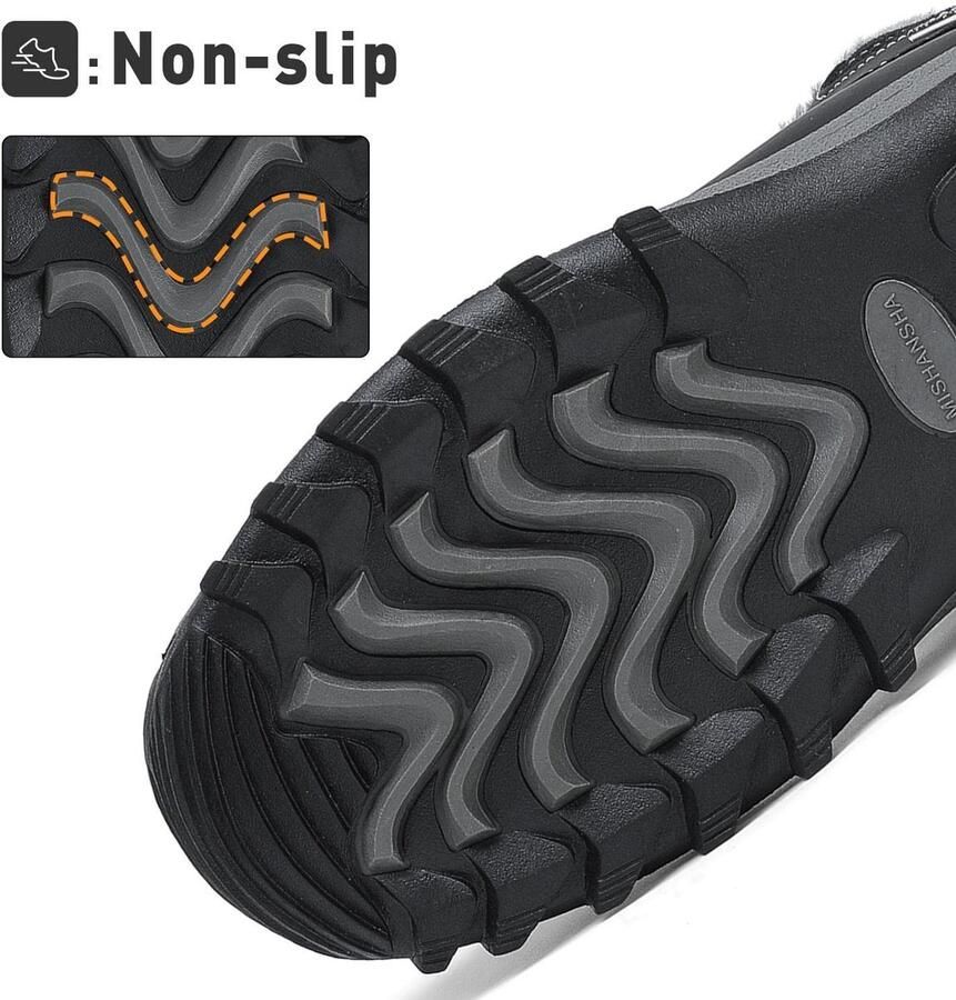 Omgoods Comfortabele Winterlaarzen met Warme Voering en Antislip Zool