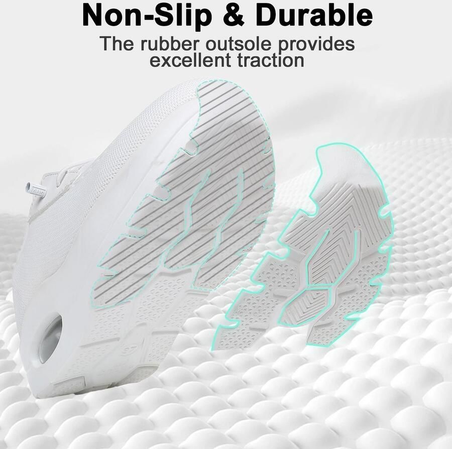 Omgoods Dames Ademend Mesh Wandelschoenen Lichtgewicht Trainers voor Fitness