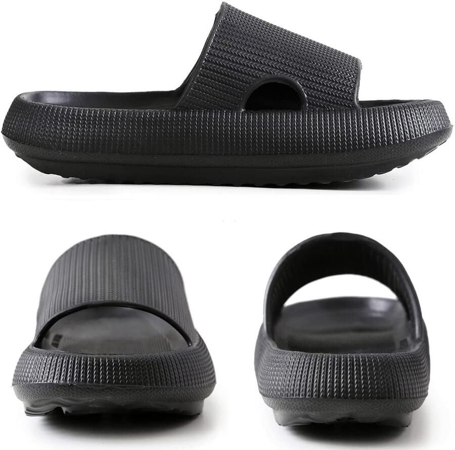 Omgoods Dames Badslippers met Dubbele Gesp