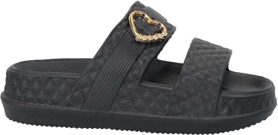 Omgoods Dames Badslippers met Hartvormige Gesp