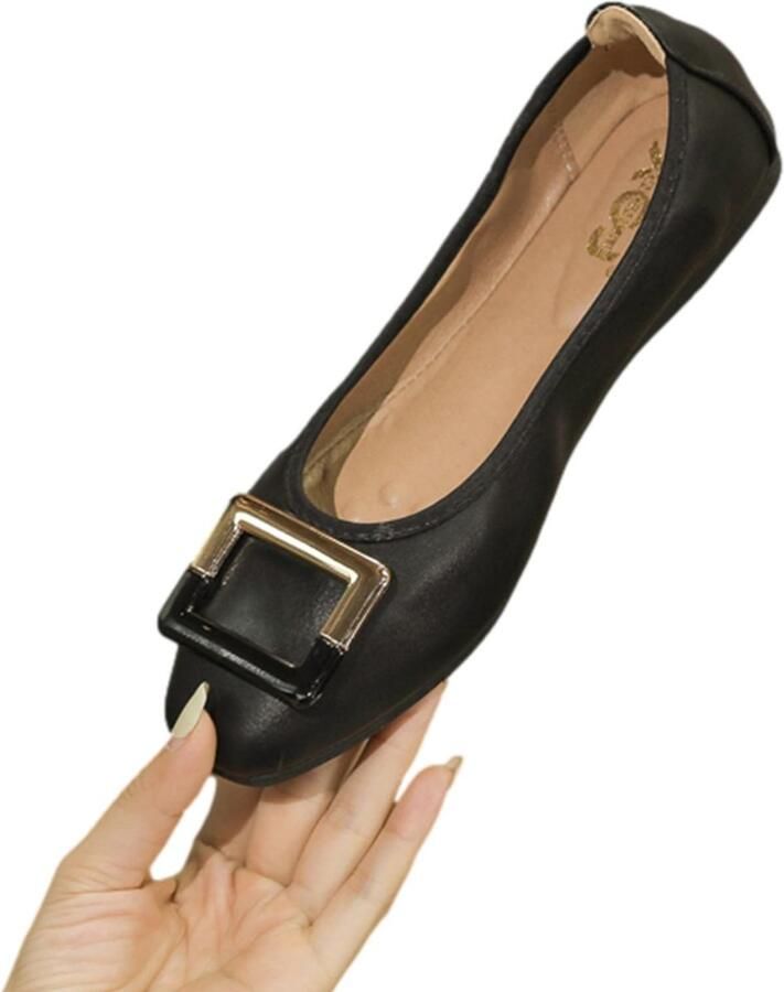 Omgoods Dames Ballerina's met Comfortabele Pasvorm