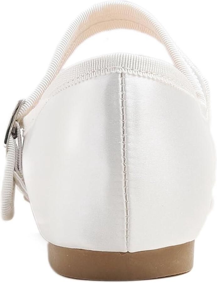 Omgoods Dames Ballerina's met Elastische Enkelband en Ronde Neus