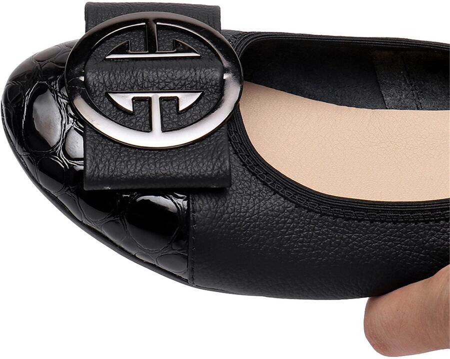 Omgoods Dames Ballerina's met Wedge Hak voor Comfort en Stijl
