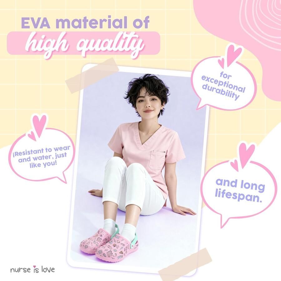 Omgoods Dames Clogs van Lichtgewicht EVA met Grappige Prints