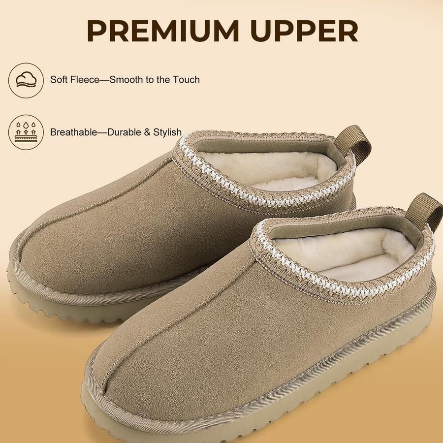 Omgoods Dames Comfortabele Winter Slippers met Faux Fur