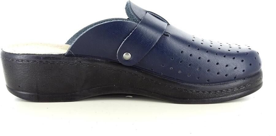 Omgoods Dames Leren Clogs Comfortabele Slippers voor Thuis