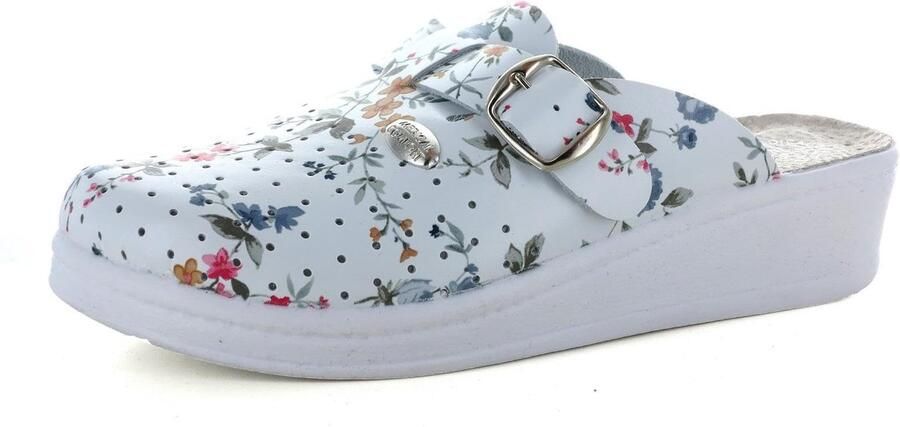 Omgoods Dames Leren Clogs Comfortabele Slippers voor Thuis