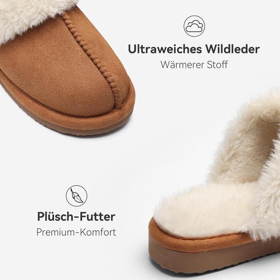 Omgoods Dames Memory Foam Slippers met Antislip