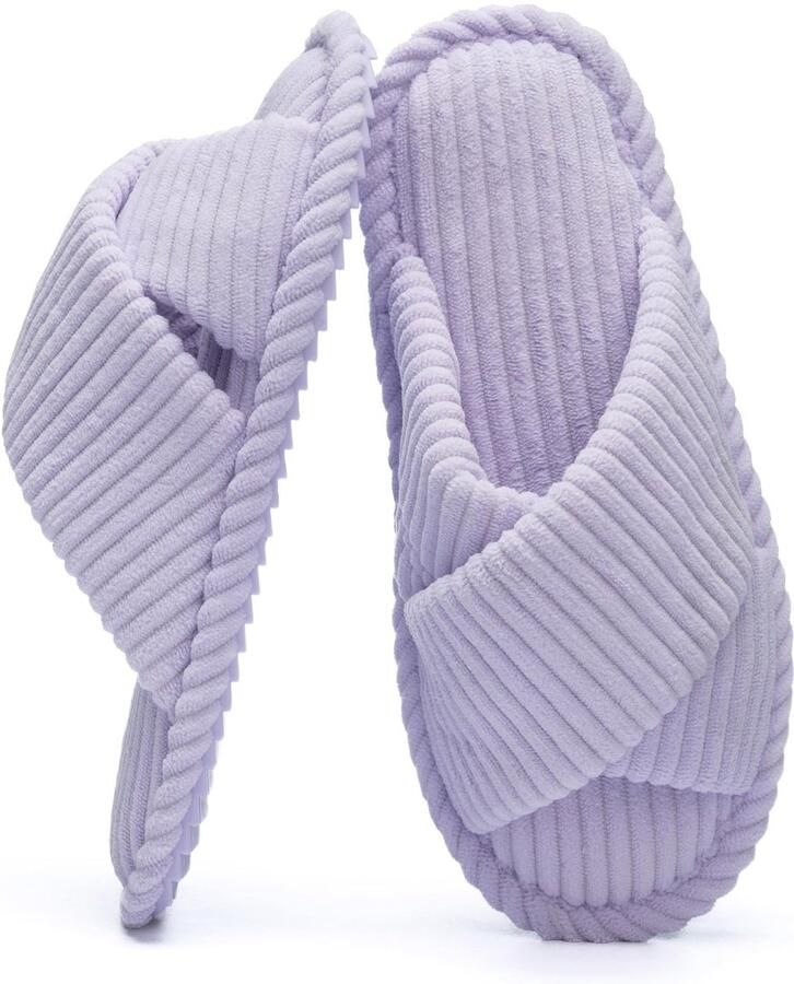 Omgoods Dames Pantoffels met Traagschuim en Antislip Zool