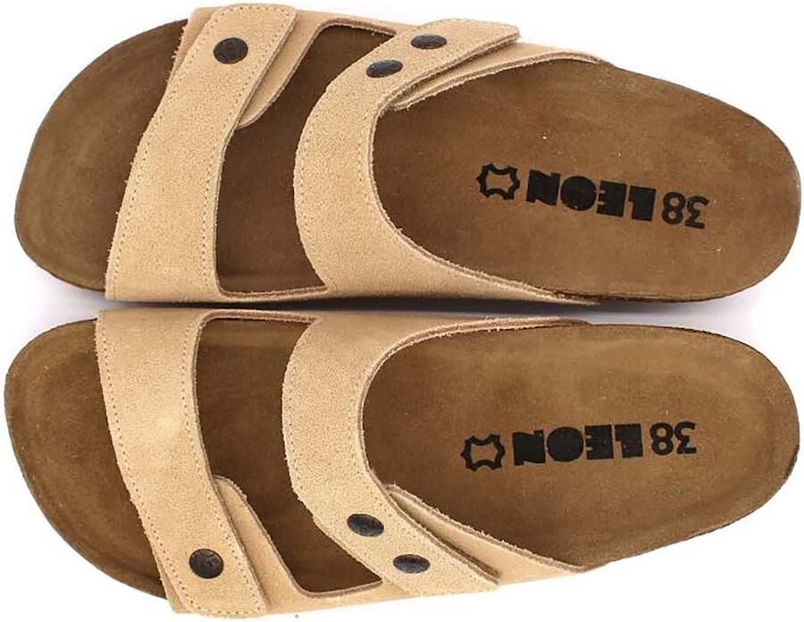 Omgoods Dames Sandalen Comfortabele Klompen met Leer