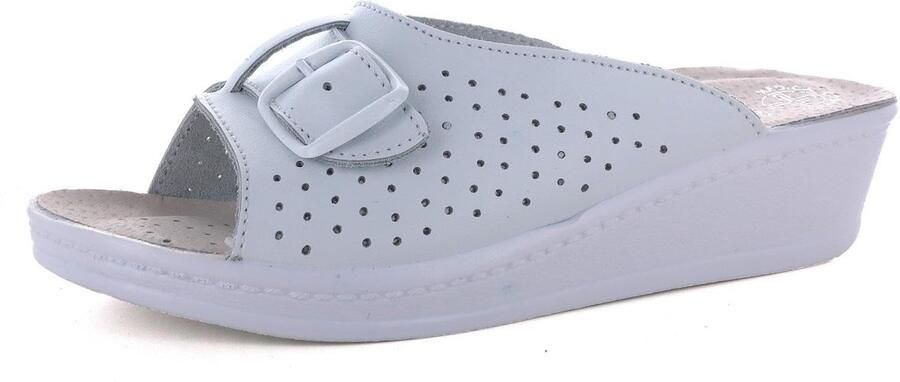 Omgoods Dames Sandalen met Leer en Gesp voor Comfort