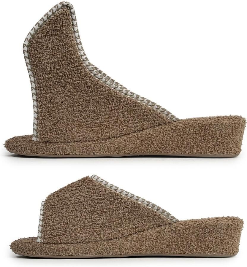Omgoods Dames Sleehak Sandalen met Open Teen en Klittenband