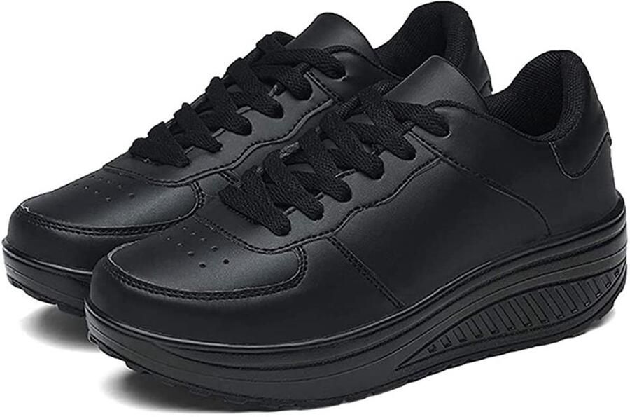 Omgoods Dames Slimming Wandelschoenen Fitness Wedges Ademend