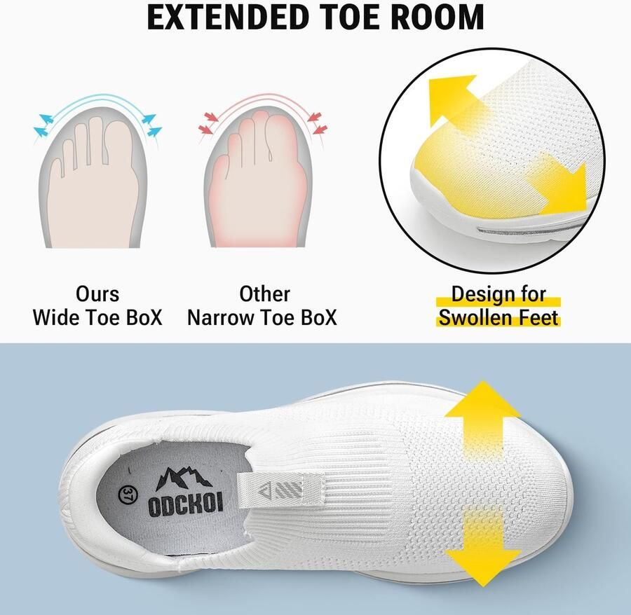 Omgoods Dames Slip-On Sneakers Handsfree Ademend Casual