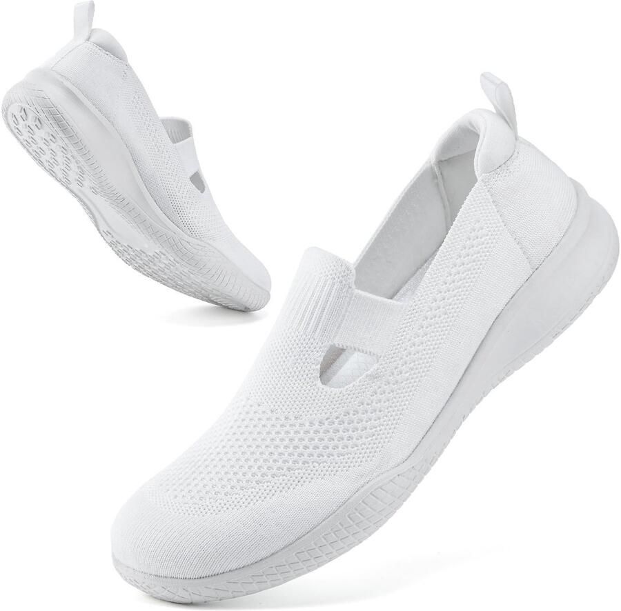 Omgoods Dames Slip-On Sportschoenen met Ademend Mesh