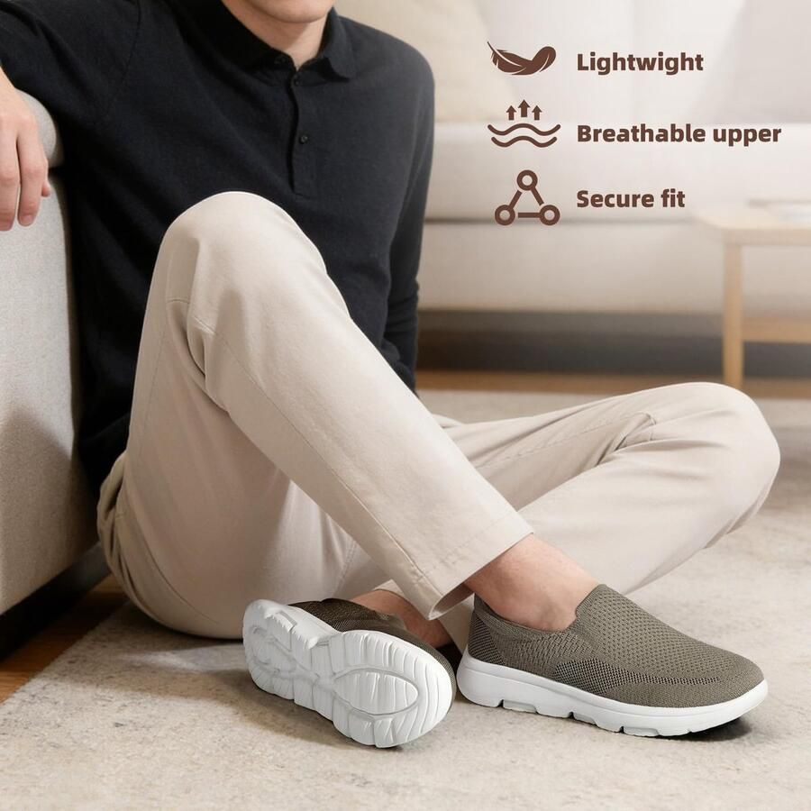Omgoods Dames Slippers Comfortabele Loafers voor Thuis en Wandelen