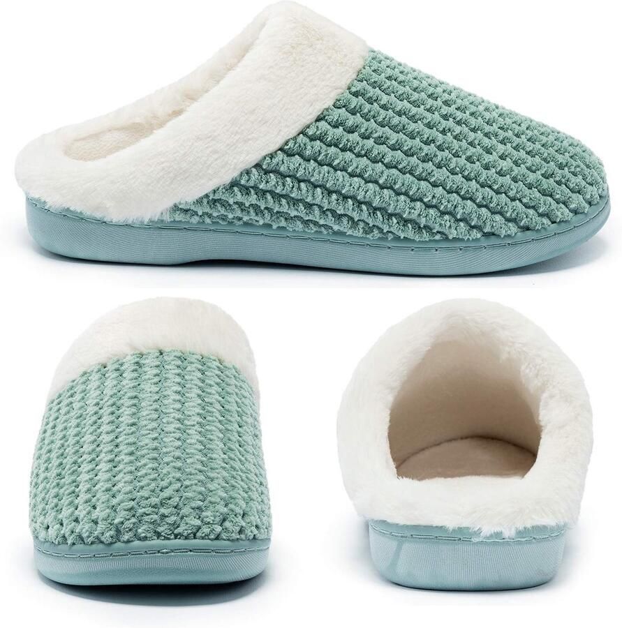 Omgoods Dames Slippers met Gevoerde Binnenzool Comfortabel en Antislip