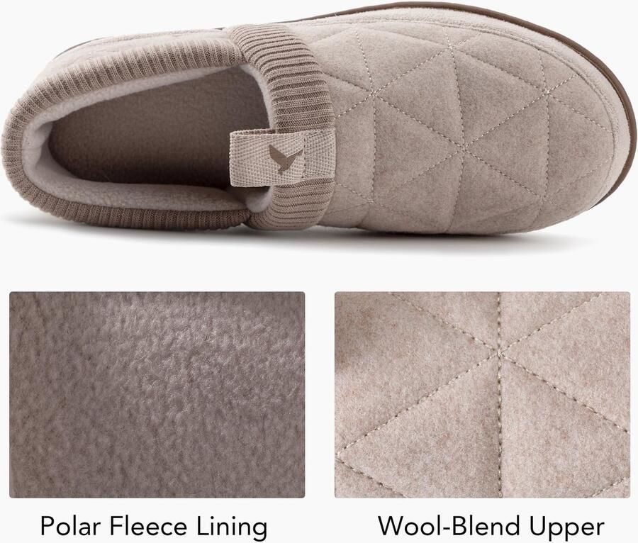 Omgoods Dames Slippers met Gevoerde Bovenkant en Sluitende Achterkant