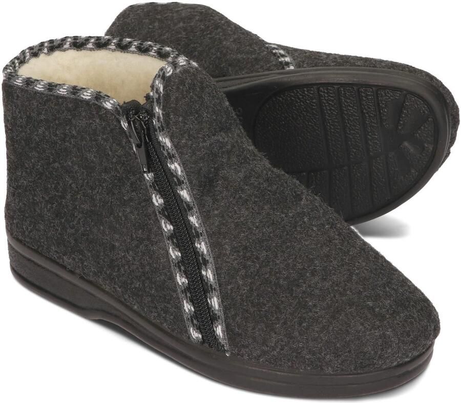 Omgoods Dames Slippers met Schapenwol Isolatie