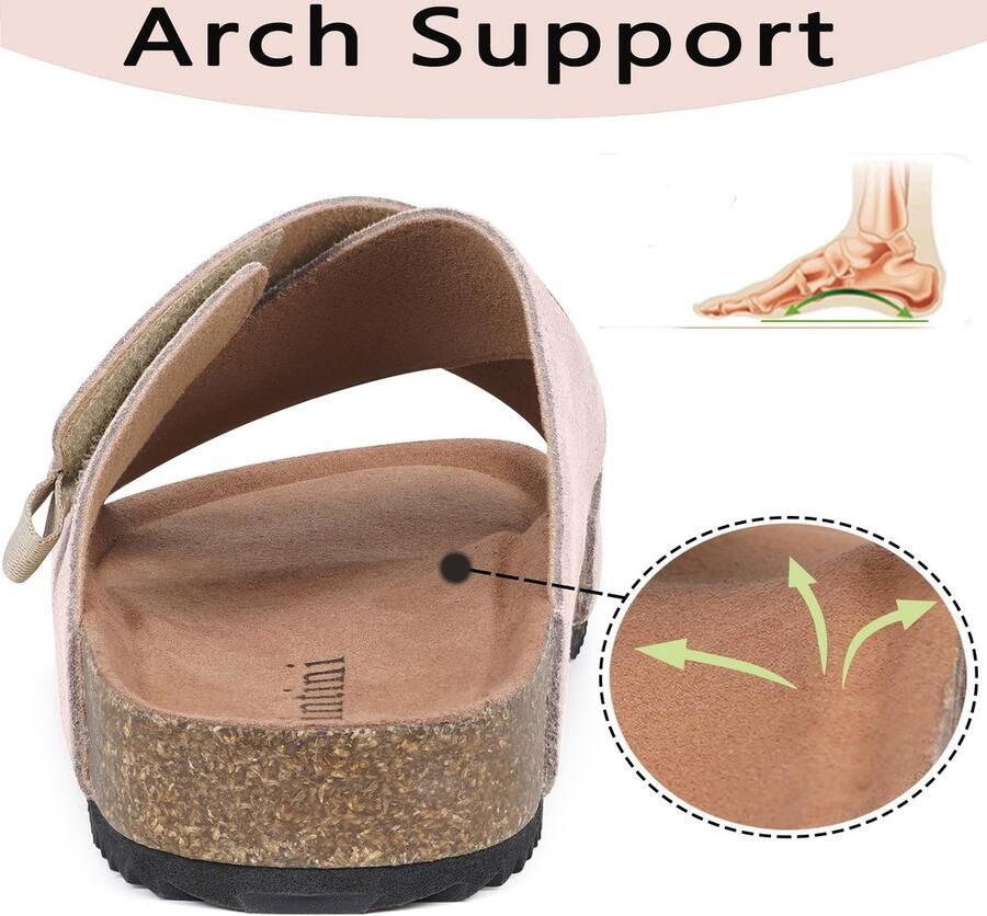 Omgoods Dames Slippers met Strik en Ondersteuning