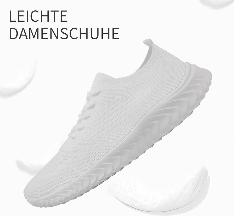 Omgoods Dames Sneakers Lichtgewicht en Ademend voor Casual en Sportieve Activiteiten